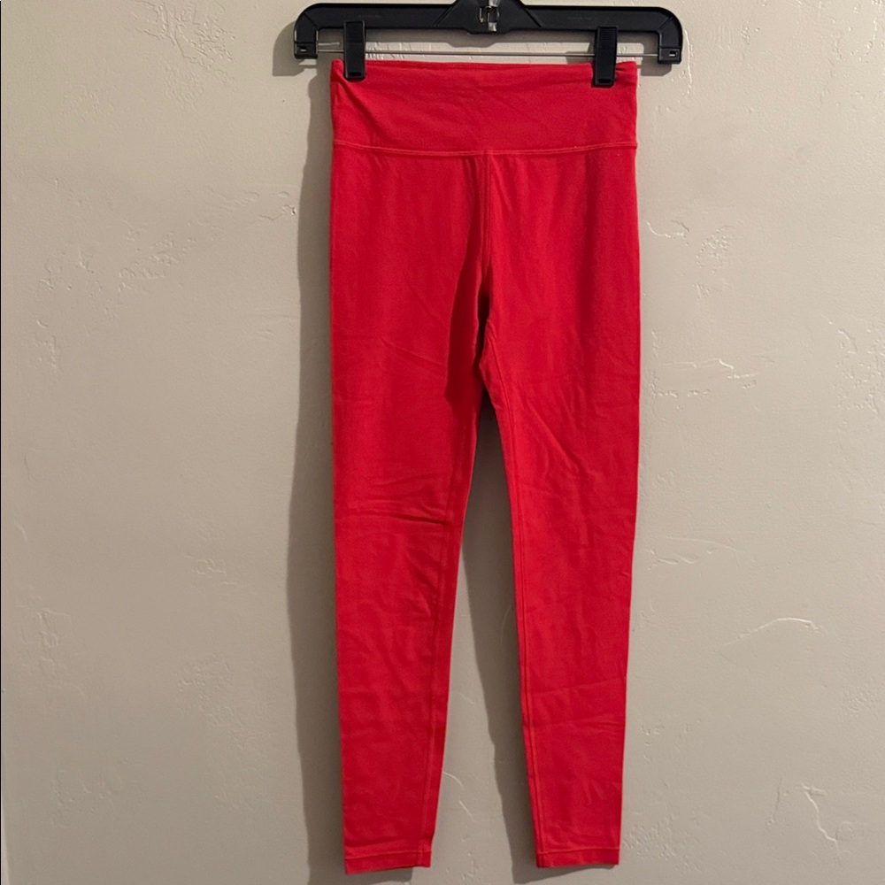 Athleta Girl Vibrant Red Leggings 12